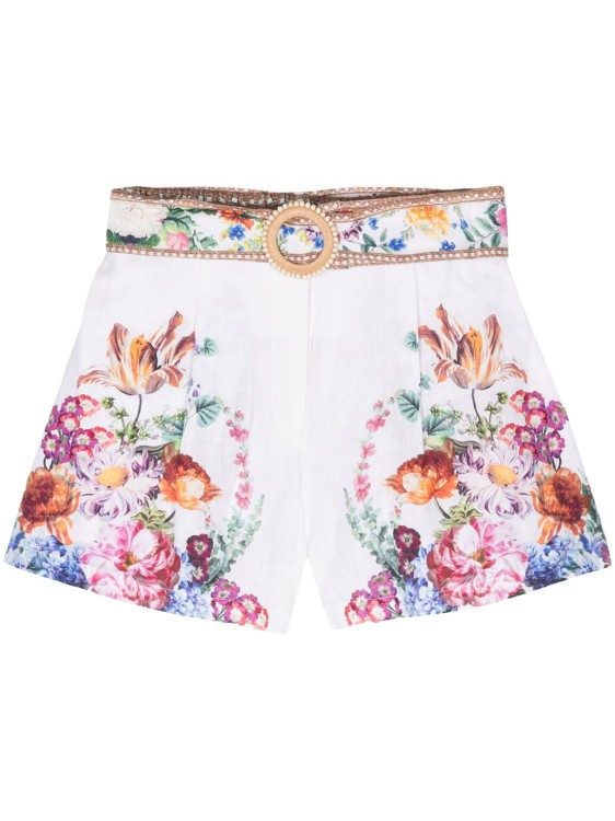 Shop Camilla Plumes And Parterres Multicolored Shorts