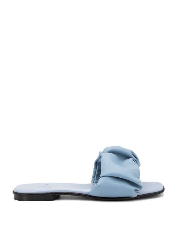 Thera's Blue Leather Sandals