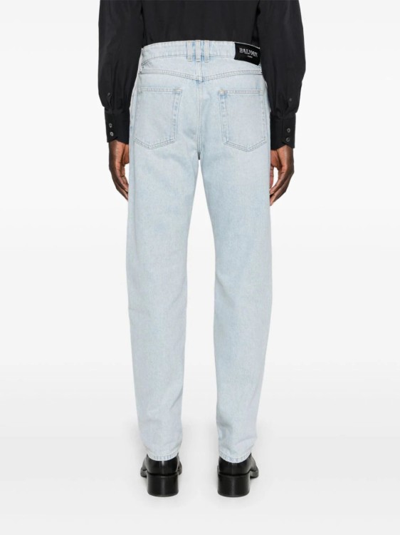 Balmain Mid-rise Straight Jeans In Blue