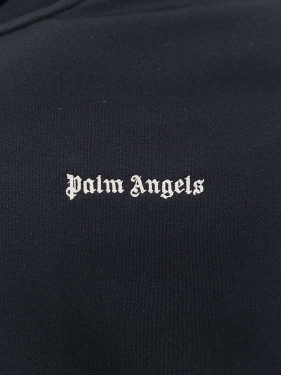 Shop Palm Angels Sweatshirt With Classic Logo Embroidery In Black
