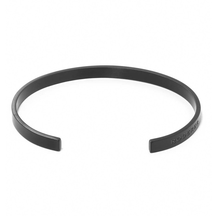 Roderer Lorenzo Bracelet - Stainless Steel Cuff Black