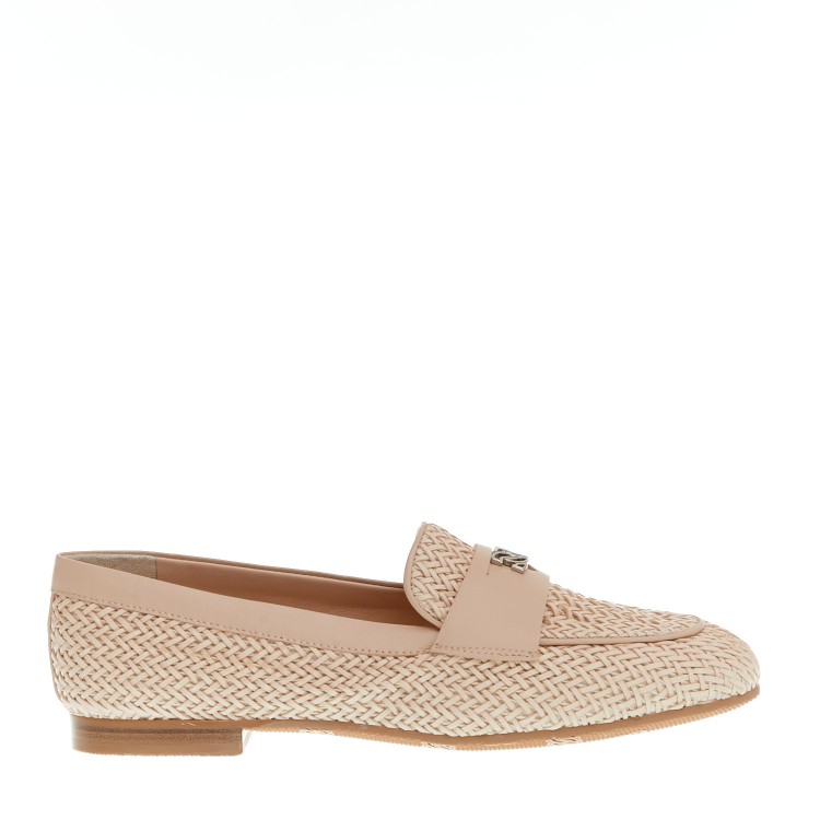 Casadei Round Head Loafer Shoes In Neutrals