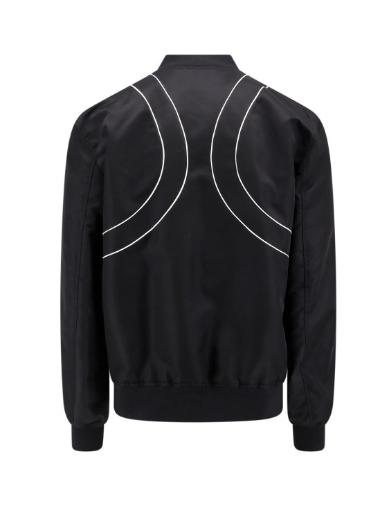 Shop Alexander Mcqueen Nylon Jacket With Contrasting Detail In Black