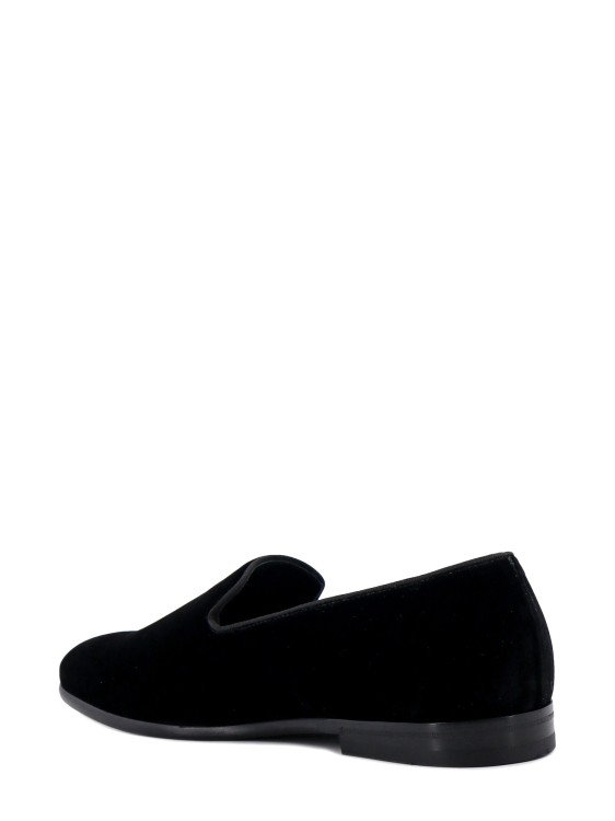Shop Doucal's Velvet Loafer In Black