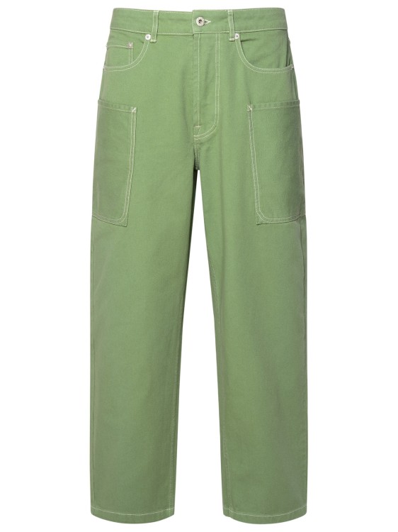 Kenzo Green Cotton Jeans