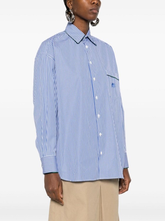 Shop Etro Over Shirt In Blue