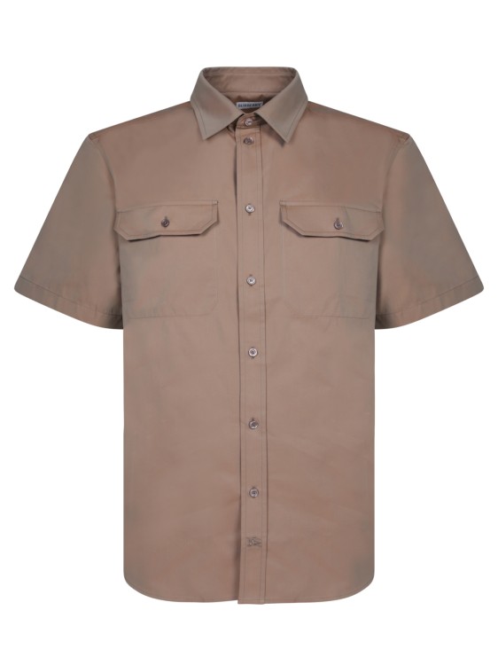 Burberry Short Sleeve Shirt In Brown