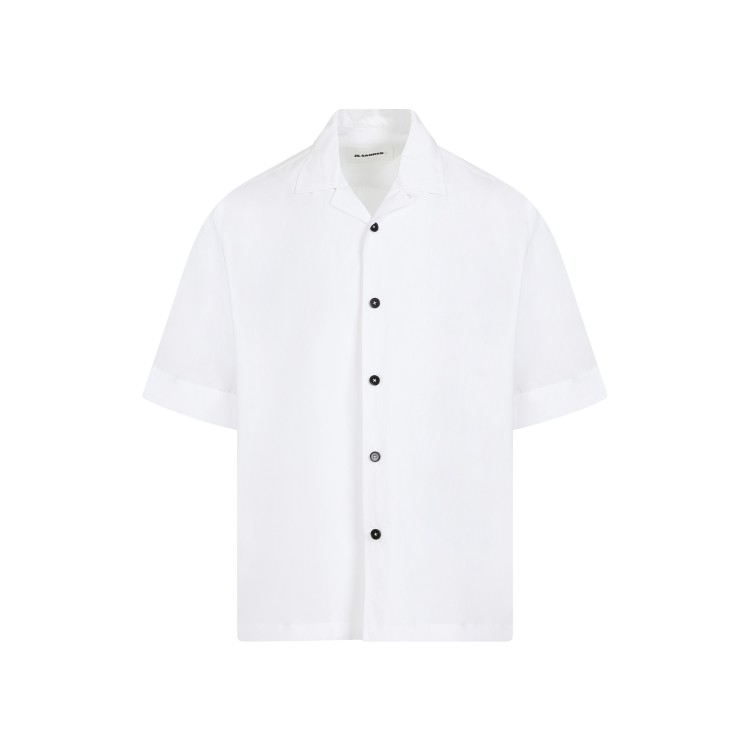 Shop Jil Sander White Short Sleeves Cotton Shirt