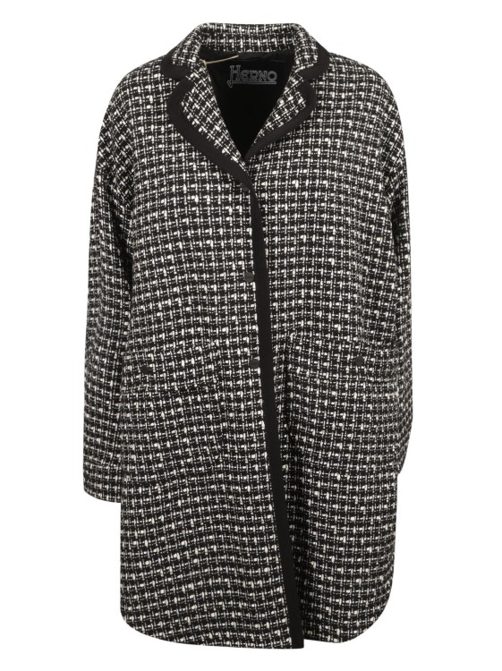 Shop Herno Black Tweed Notched Jackets In Grey