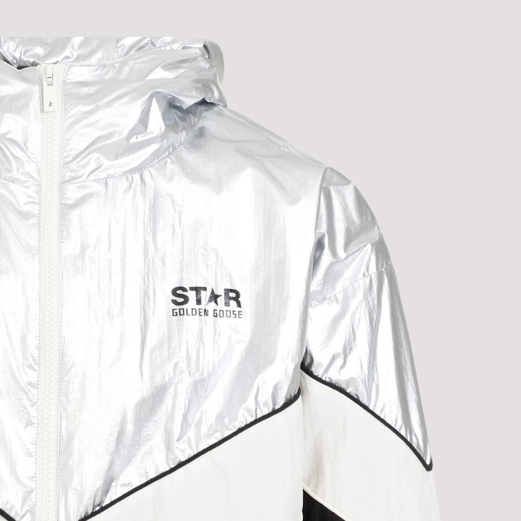 Shop Golden Goose Silver Windbreaker