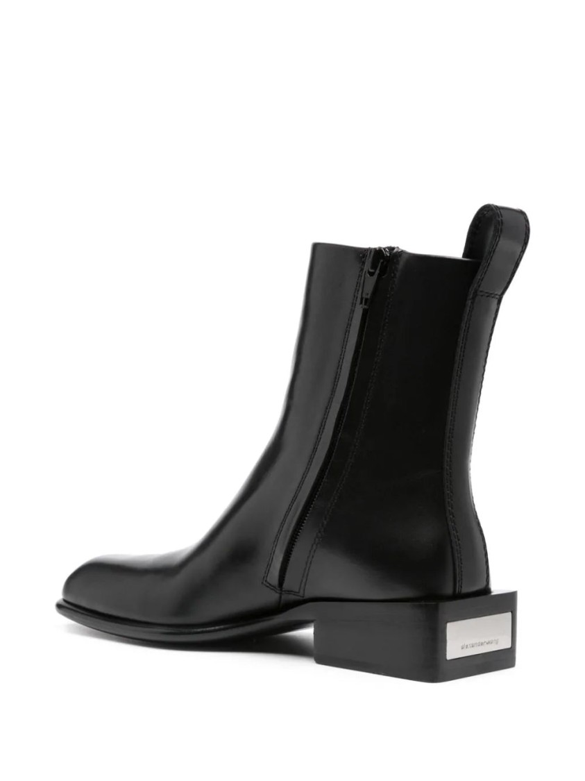 Shop Alexander Wang Throttie Ankle Boots In Black