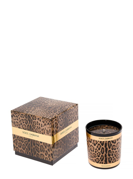Dolce & Gabbana Patchouli Scented Candle With Leopard Print In Not Applicable