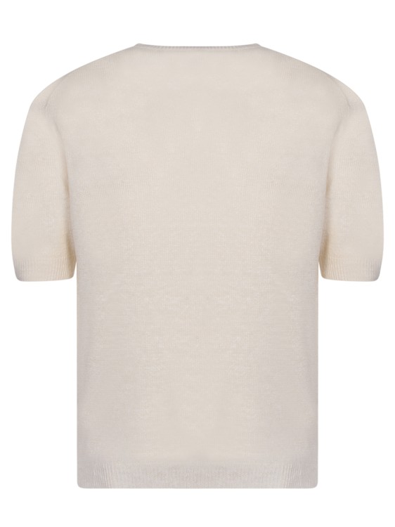 Shop Dell'oglio Cream Short Sleeve T-shirt In Neutrals