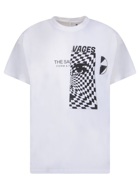 The Salvages Black Reconstructed T-shirt In White