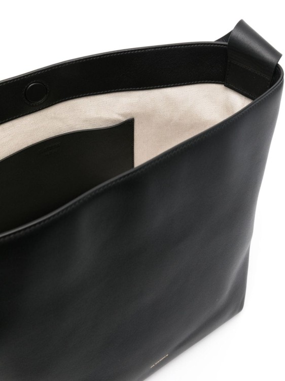 Shop Jil Sander Black Calf Leather Bag