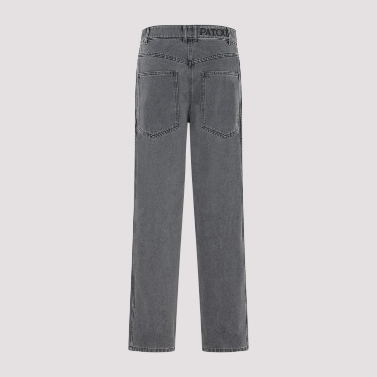 Patou Anthracite Cargo Cotton Trousers In Grey