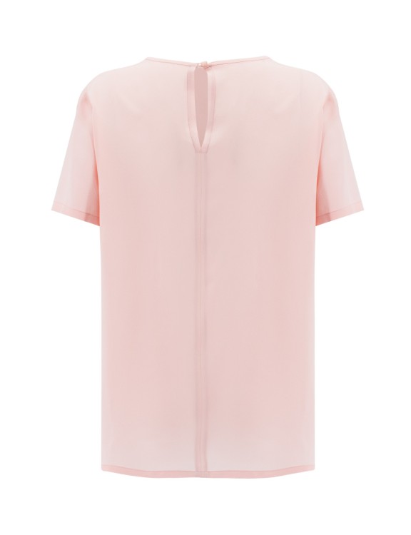 Etro Round-neck Silk T-shirt In Neutrals
