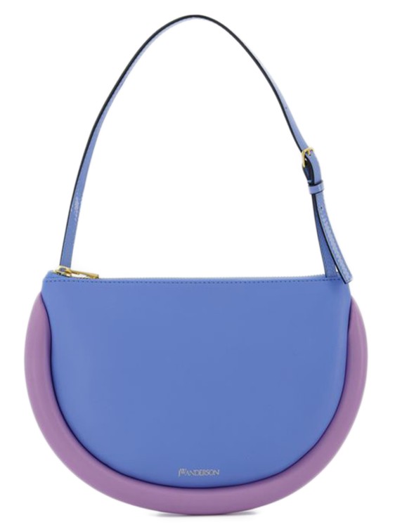 Jw Anderson Bumper-moon Hobo Bag - Blue/lilac - Leather