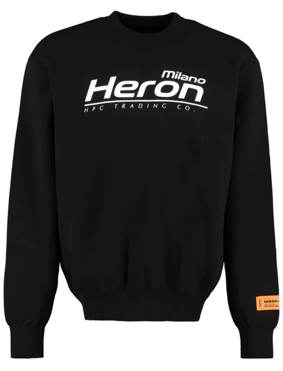 Shop Heron Preston Black Logo Sweater