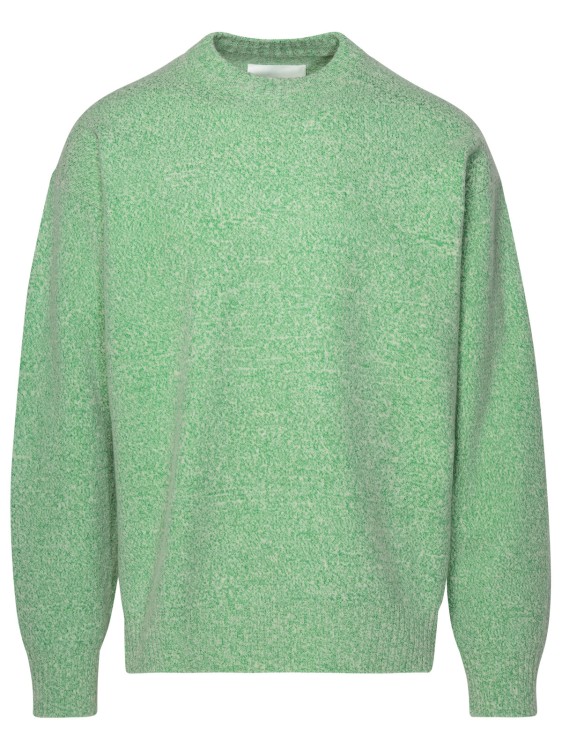 Jil Sander Green Wool Mix Sweater