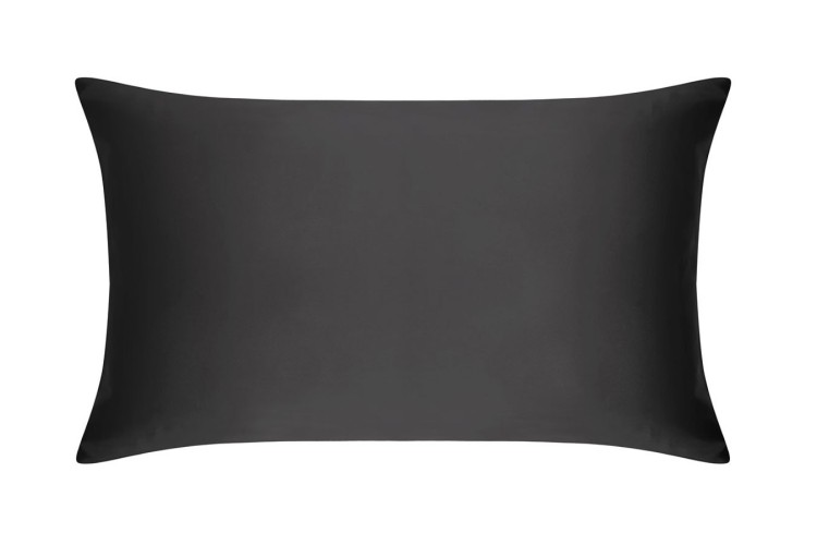 Shop Mayfairsilk Charcoal Pure Silk Pillowcase In Black