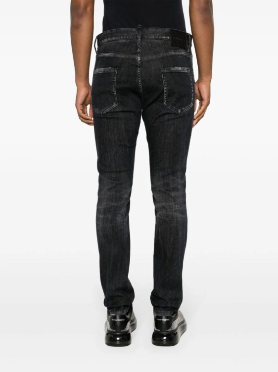 Shop Dsquared2 Cool Guy Distressed Skinny Denim Stretch-cotton Jeans In Black
