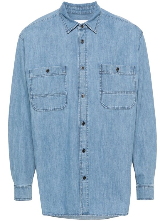 Shop Marant Blue Denim Shirt
