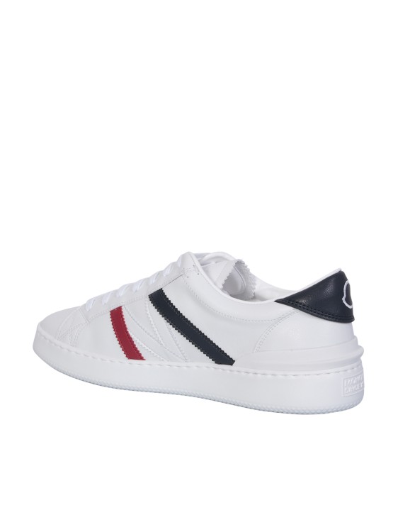 Shop Moncler White Monaco M Sneakers