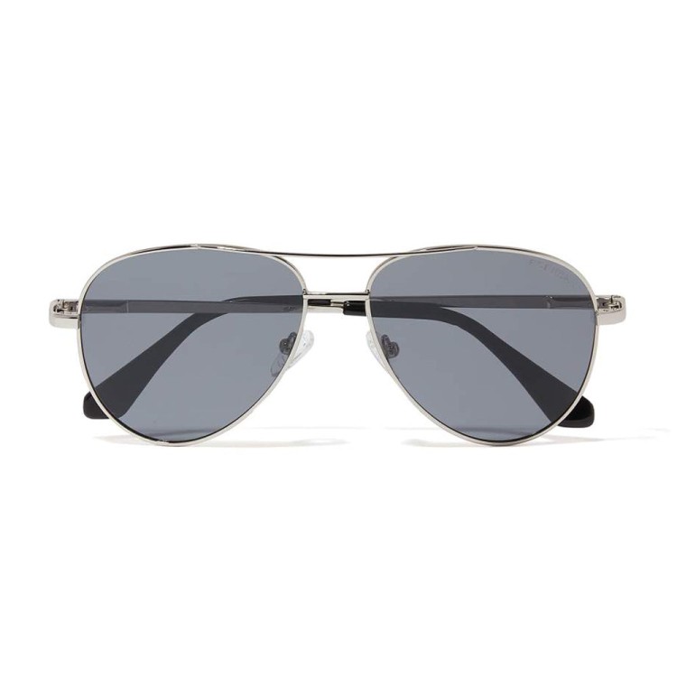 Roderer James Aviator Polarized Sunglasses - Silver / Grey