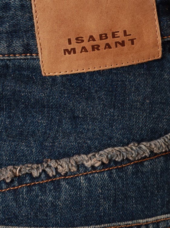 Shop Isabel Marant Denim Mini Skirt In Blue
