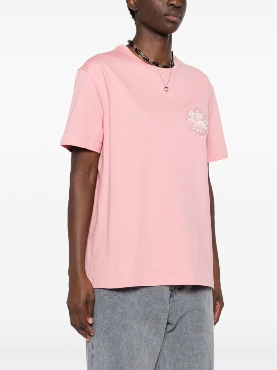 Shop Etro Pink Pegaso T-shirt