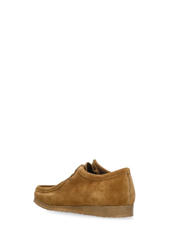 Shop Clarks Wallabee Loafers In Brown