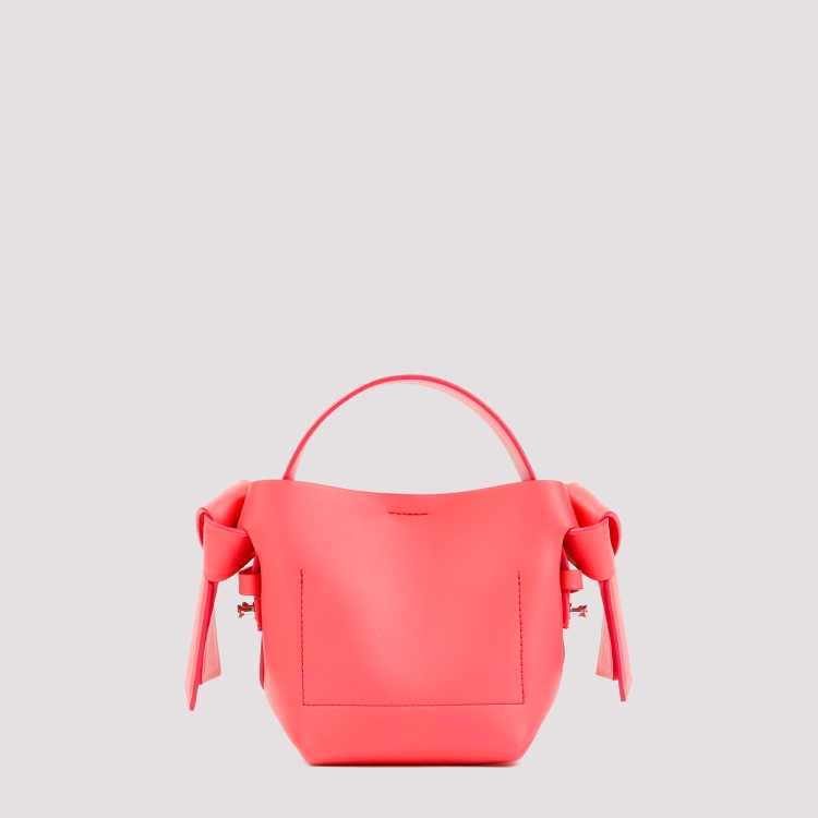 Shop Acne Studios Electric Pink Calf Leather Bag In Burgundy