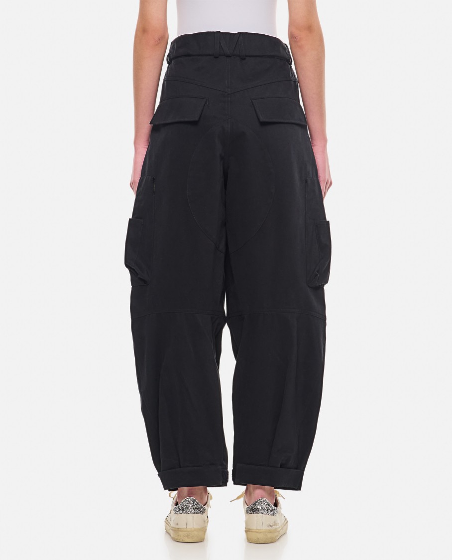 Mordecai Cargo Pocket Trousers In Black