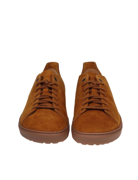 Shop Birkenstock Bend Low Sneakers In Mink Color Suede Leather In Brown