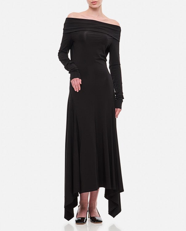 Shop Max Mara Gerla Long Sleeve Dress In Black