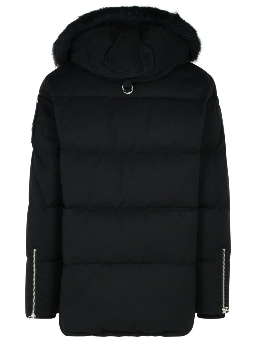 Moose Knuckles Original Ballistic Bomber Neoshear Down Jacket In Black