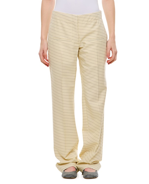 Shop Jw Anderson Front Pocket Straight Trousers In Neutrals