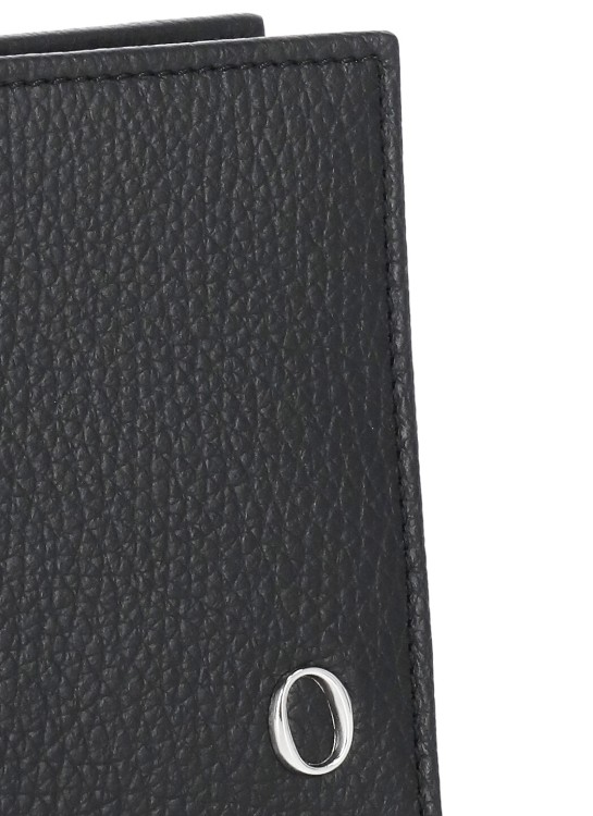 Shop Orciani Micron Leather Wallet In Black