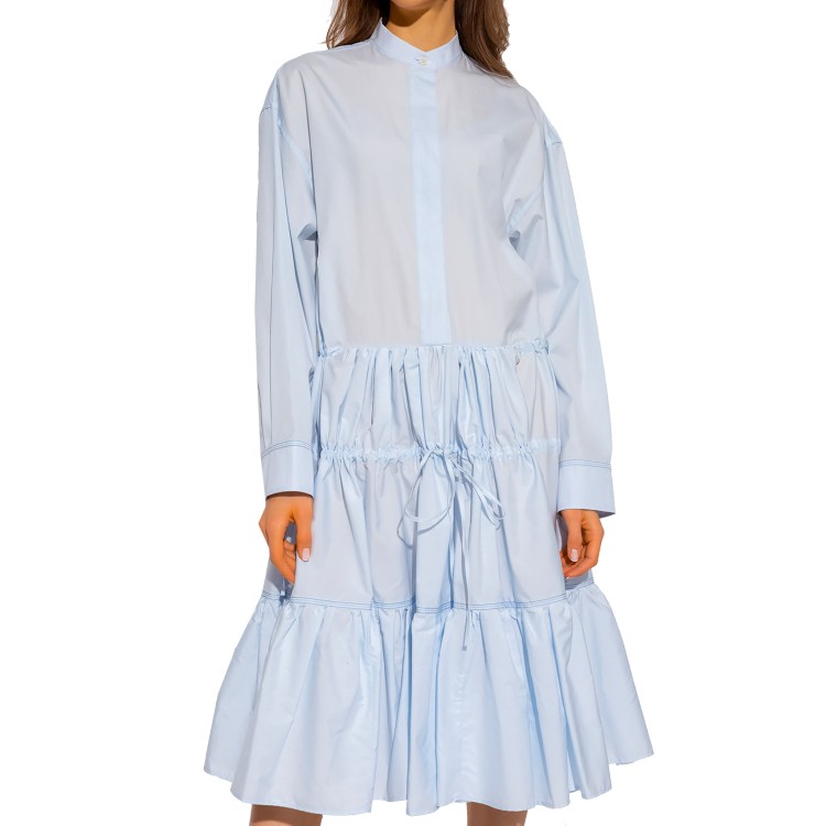 Shop Marni Blue Cotton Dress