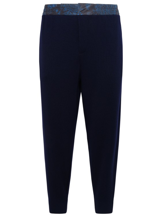 Shop Etro Travel Trousers In Black