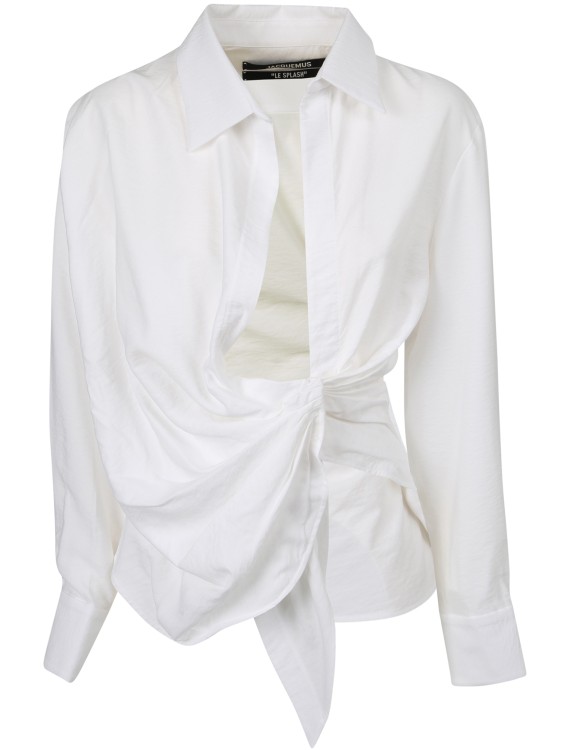 Shop Jacquemus White Bahia Shirt