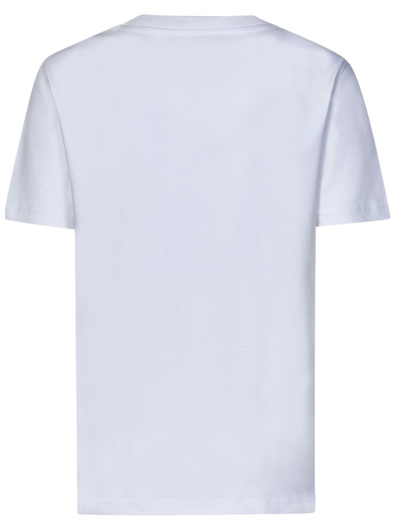 Shop Moschino White Cotton Interlock T-shirt