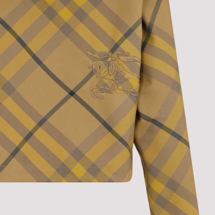 Shop Burberry Cedar Yellow Check Jacket
