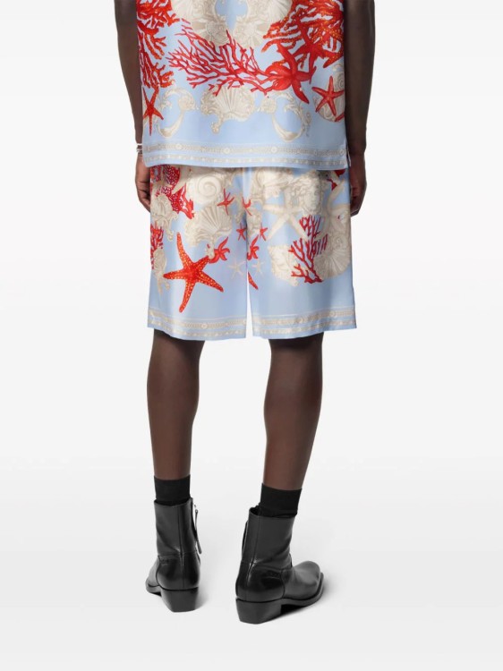 Shop Versace Multicolored Barocco Sea Print Shorts