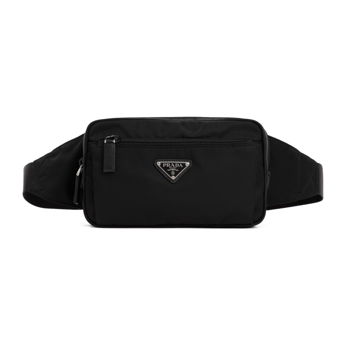 Prada Men's Re-nylon Bumbag In Black