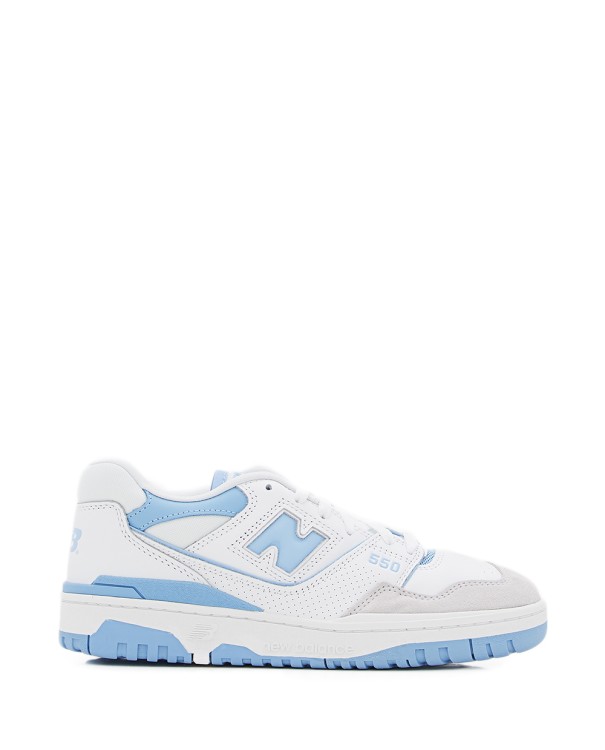 New Balance White Lace-up Leather Sneakers