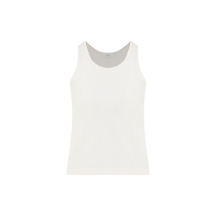 The Row Ivory Cotton Formosa Tank Top In White