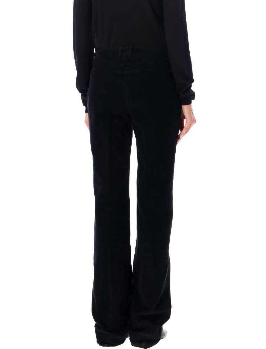 Saint Laurent Low Waist Bootcut In Black