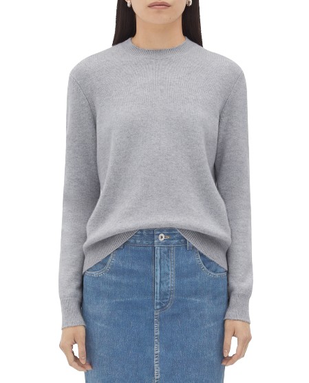 Bottega Veneta Cashmere Sweater In Grey